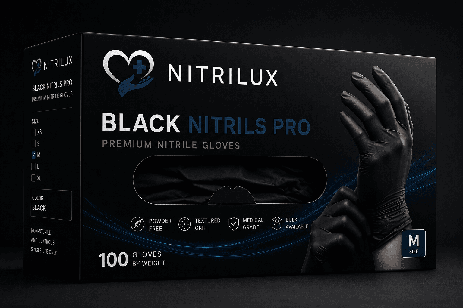 Black Nitrile Pro product box